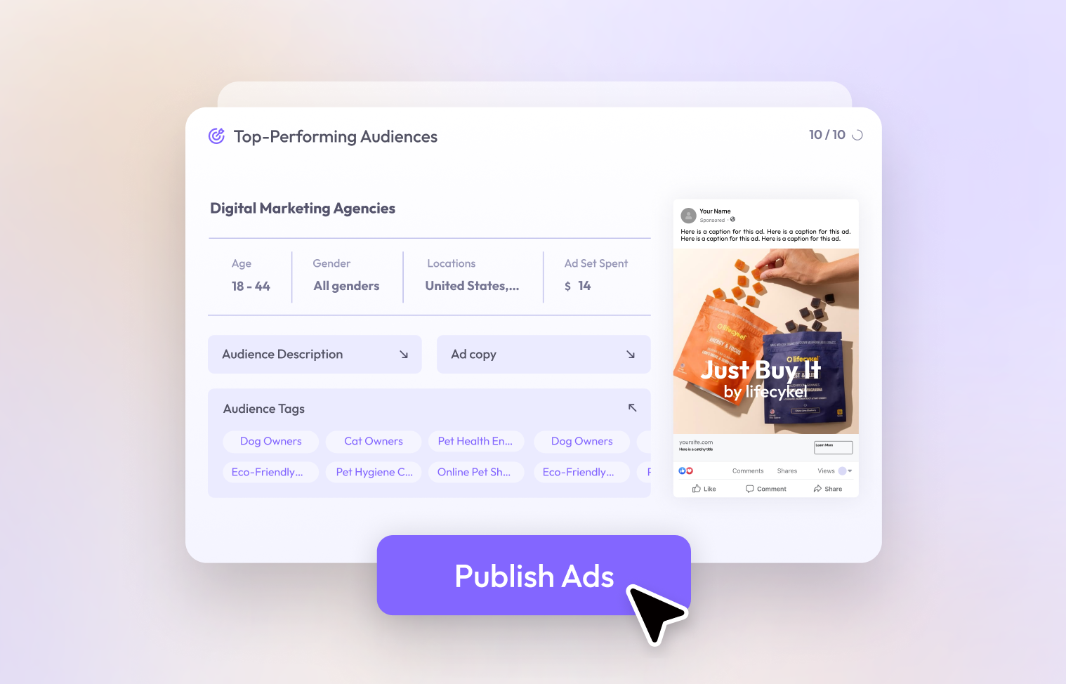 Launch ads for every product, instantly